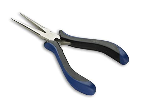 HURON Precision Pliers, Springloaded, Long Needle Nose, 5.75 In (1/3/10/25/100 pc) (10pc) - style: Needle Nose