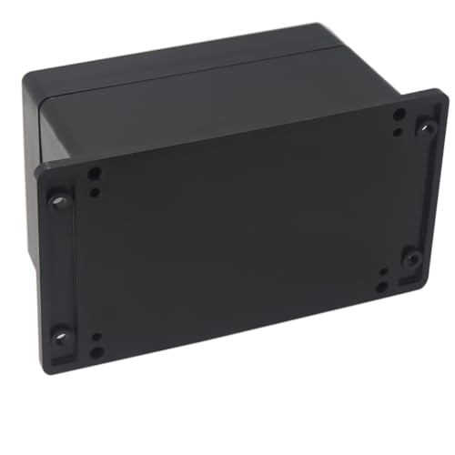 Junction Box IP65 Waterproof ABS Plastic Electrical Project Case Power Junction Boxes, Project Box with Fixed Ear Black 6.3x4.33x3.54 inch (160 x 110 x90 mm) - color: Fixed Ear Design, size: 6.30"x4.33"x3.54"