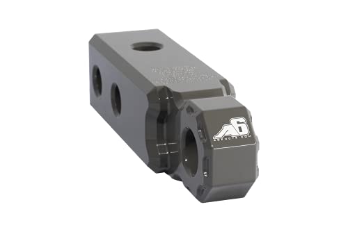 Agency 6 Recovery Hitch Shackle Block Kit 2" Receiver Block - Earth Grey - color: Earth Grey