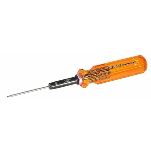 MIP 9200 Standard Hex Screwdriver RC Tools Kit .050" – Precision Hexagon Screwdriver for RC Cars, Quadcopter, Helicopter, and FPV Racing Drone Models - size: .050"