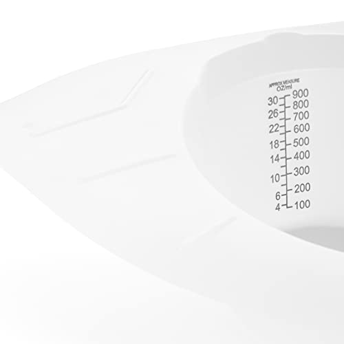 Caremax Supply Specimen Collection Pan – Pack of 10 – Frosted Urine Measuring Container with Clear Readings – Sturdy and Durable – Universal