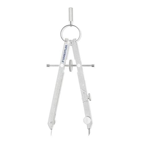 Staedtler Mars Comfort, Professional Drafting, Drawing Compass with Extension Arm, Draws Circles up to 19.5 Inch Diameter, Spring Bow Compass with Center Adjuster Wheel, 551 02 - style: 4 Piece Professional Set