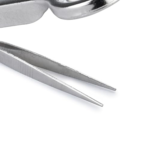 Huron Tweezers, Round End, with Magnifier (1/3/10 pc) (1 pc) - style: Round End w/ Magnifier