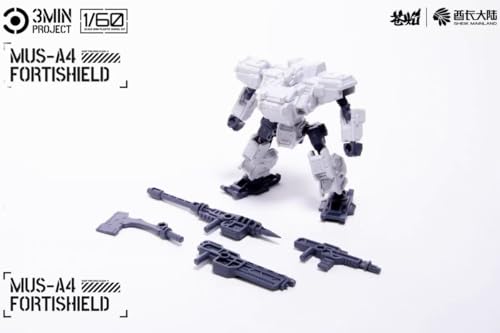 Sheik Mainland 1/60 MUS A4 Fortishield White Model Kit 3PCS - color: Fortishield White