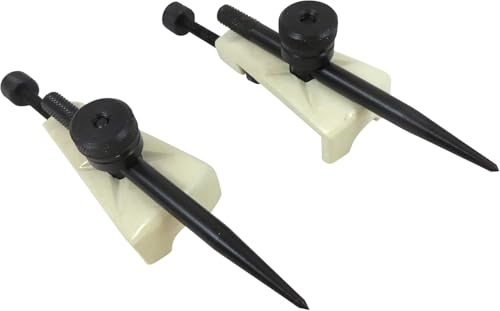 Blue Fox Tools Large Adjustable Trammel Head Set Beam Compass with Pencil Holders and Hardened Points| Includes 2 Trammel Heads & 2 Small Divider Points| Precision Marking for Woodworking
