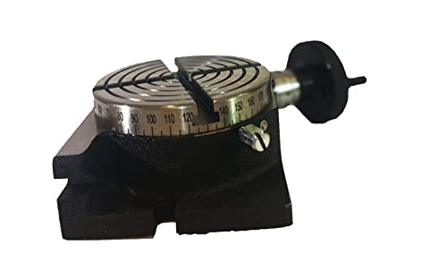 Horizontal & Vertical Rotary Table with 70mm 4 Jaw & T-Nuts Set, 4" - size: 4Inch Rotary + 70mm Chuck