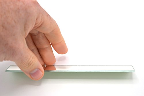 EISCO 10 Pack Rectangular Plano Glass Mirror, 6" x 1" - 2mm Thick Approx.
