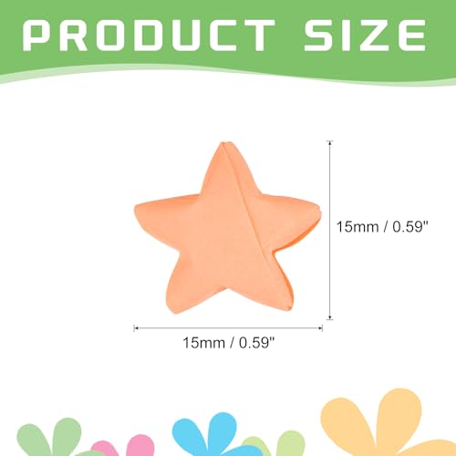 MECCANIXITY 136pcs Pre-made Origami Lucky Stars Paper Wishing Star Dark Orange for Best Wish Christmas Party Wedding Valentine's Day Girl Friends Gift - color: Dark Orange