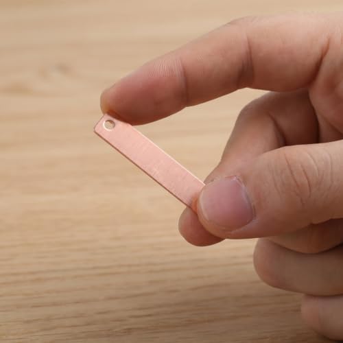 VOSAREA Copper and Zinc Electrode Sheets 20 pcs Anode Set 1.57 X 0.35 X 0.07 in for Science Experiments Electroplating Fruit Battery DIY Projects School Lab Use