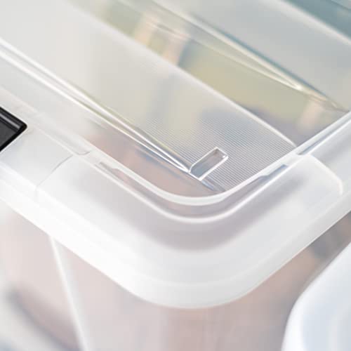 IRIS USA 6-Pack 40 Quart Storage Bins with Lids, Clear - size: 40 Qt, style: 4 Pack