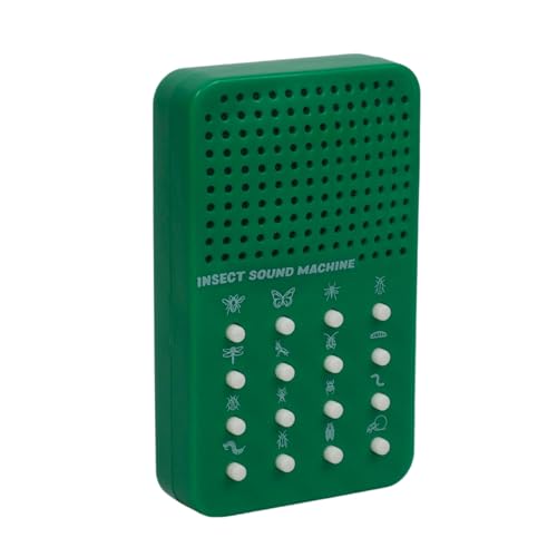 Insect Noisemaker with 16 Sounds, Buzzes, Cricket Chirps, Hisses - Portable Bug Electronic Sound - Insect Themed Sound Effects Board for Kids, Birthday Noise Maker Toy Gift Insectos De Juguete