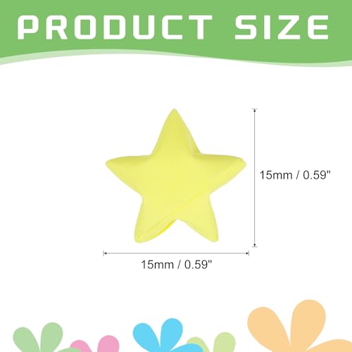 MECCANIXITY 136pcs Pre-made Origami Lucky Stars Paper Wishing Star Lemon Yellow for Best Wish Christmas Party Wedding Valentine's Day Girl Friends Gift - color: Lemon Yellow