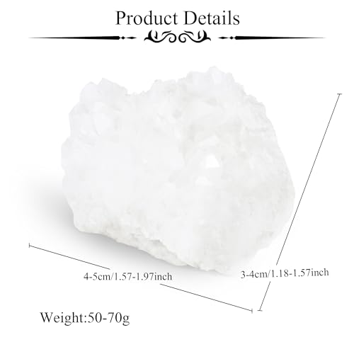 ZHIYUXI Clear Quartz Crystals Cuarzos Crystal Cluster Clear Crystal Quartz - color: Clear Quartz