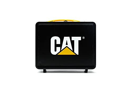 CAT Construction Toys, Store N Go Playset - Tin Travel Case Transforms into Multi-Level Worksite, Includes 2 Little Machines Vehicles & 10 + Accessories, Portable STEM Toy for Kids Ages 3 + - style: Store N Go Playset