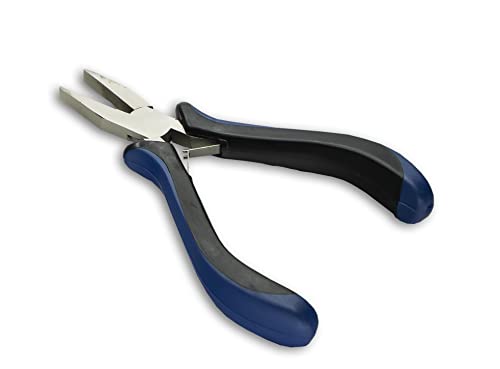 HURON Precision Pliers, Springloaded, Flat Nose, 4.75 In (1/3/10/25/100 pc) (10pc) - style: Flat Nose