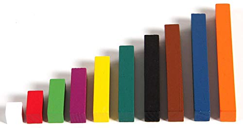 hand2mind Plastic Cuisenaire Rods Classroom Set, Math Manipulatives, Montessori Math Rods, Math Counters, Math Blocks, Counting Blocks, Montessori Math, Fraction Bars, Number Rods (Set of 15) - style: Class Set