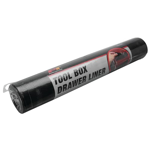 Performance Tool W88996 Tool Box Drawer Liner 16 x 96 in. - size: Black Drawer Liner (16" x 96")
