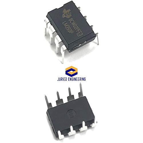 LM393P LM393 Dual Differential Comparators DIP-8 Breadboard-Friendly (Pack of 3)
