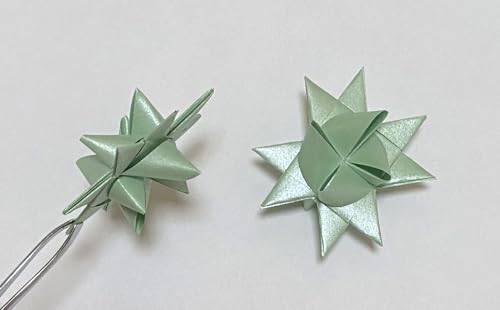Pearlescent Mint Paper Strips for Weaving Projects (Single Color Packs). Paper Strips for Moravian Stars, German Stars and Froebel Stars. 50 Strips per Pack (Pearl Mint, 1/2 x 19 inch) - color: Pearl mint, 1/2 x 19 inch