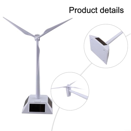 Wind Turbine, Solar Powered Windmills, Renewable Energy Demonstration Desktop Craft For Teaching Science And Office Or Home Decor