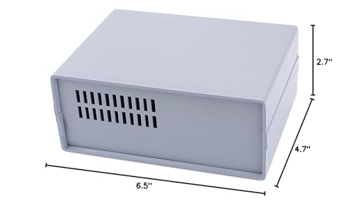 uxcell 165mmx120mmx68mm Gray Enclosure Case Electronic Wiring Project Box