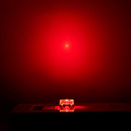 CHANZON 100 pcs Piranha Superflux Red LED Diode Lights (DC 2V 20mA) - color: B) Red (100pcs)