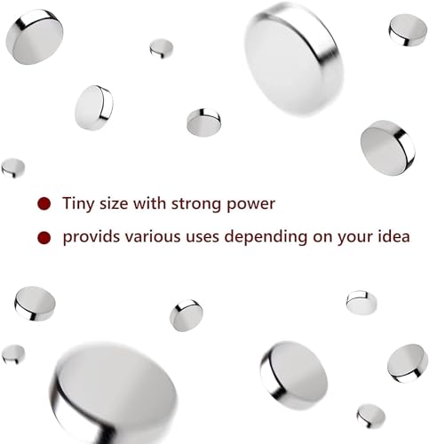 RHINOCATS 120Pcs Small Magnets for Crafts,4 Different Size,Mini Round Magnet,Multi-Use for Fridge,DIY, Office, Hobbies, and Science - size: mixed 120Packs
