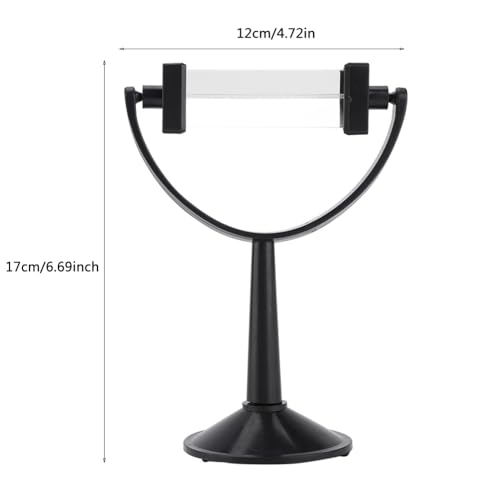 6.69 x 4.72in Optical Glass Triangular Prism with Stand, Equilateral Light Spectrum Prism for Physics Teaching, Science Experiments and Photography