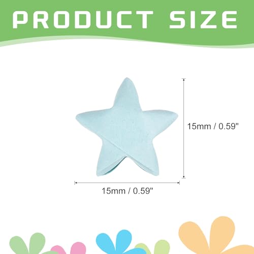 MECCANIXITY 136pcs Pre-made Origami Lucky Stars Paper Wishing Star Light Blue for Best Wish Christmas Party Wedding Valentine's Day Girl Friends Gift - color: Light Blue