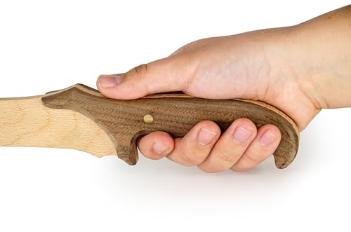 Wooden Knife Making Kit for Kids, Teens & Adults – Fun DIY Woodworking Craft Gift | Hardwood Blade with Handles, Sandpaper & Glue Included | Made in USA