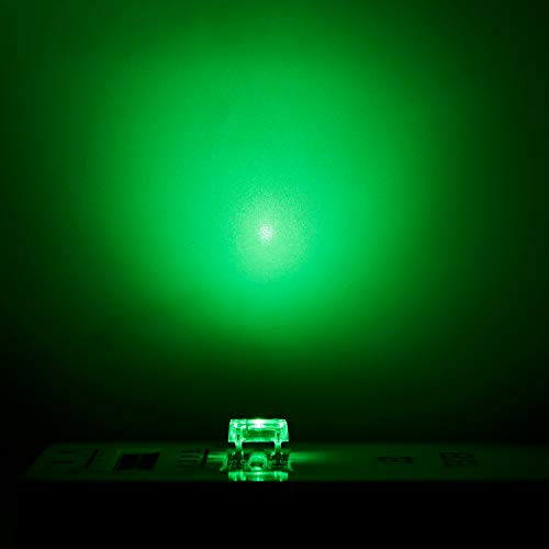 CHANZON 100 pcs Piranha Superflux Green LED Diode Lights (DC 3V 20mA) - color: C) Green (100pcs)