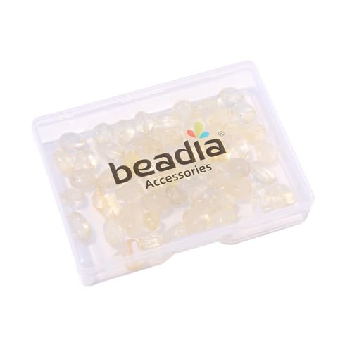 BEADIA Natural Irregular Freeform Yellow Quartz Stone Beads for DIY Jewelry Making 5-8mm 38cm - color: Yellow Quartz