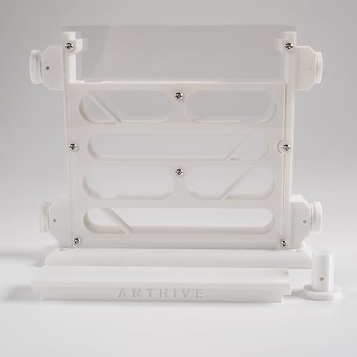 Ant Farm Observation Nest, White, Multi-Layer Educational Formicarium with 4 Extension Ports, Vertical Standing Design