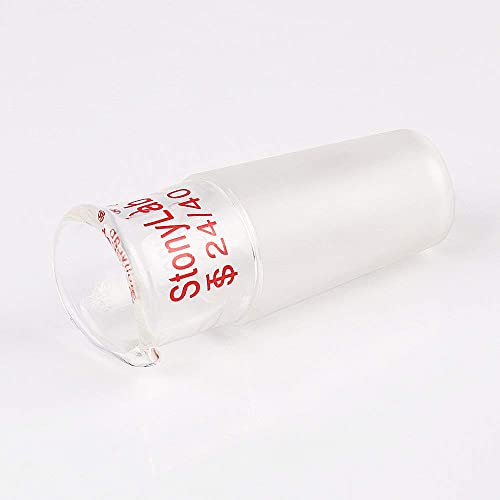 stonylab Borosilicate Glass Liquid Pourout Adapter, with 24/40 Inner Joint, for Laboratory Applications - size: 24/40 Joint