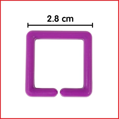 edxeducation Geo Links, Mini Jar, Set of 144, Linking Shapes, 6 Colors - size: 1.1 inches