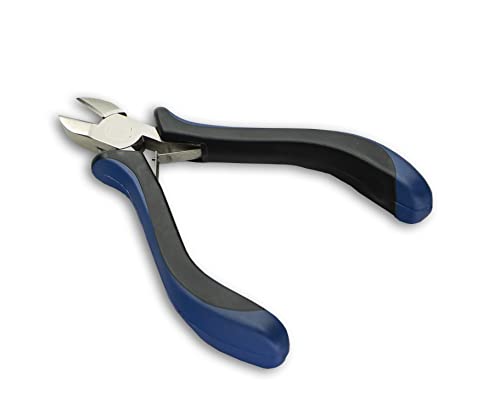 HURON Precision Diagonal Cutter Pliers, Springloaded, Diagonal (1/3/10/25/100 pc) (10pc) - style: Diagonal
