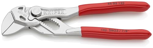KNIPEX Tools 86 03 125, 5-Inch Mini Pliers Wrench - size: 5-Inch, style: Wrench