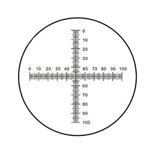 C7 0.1MM Universal Micrometer Microscope Delimit Cross Line Reticle Microscope Stage Calibration Slide