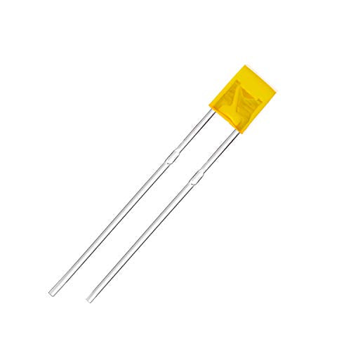 CHANZON 100 pcs 2x3x4 Yellow Diffused LED Diode Lights 234 (DC 2V 20mA) - color: J) Yellow Lens (100pcs)