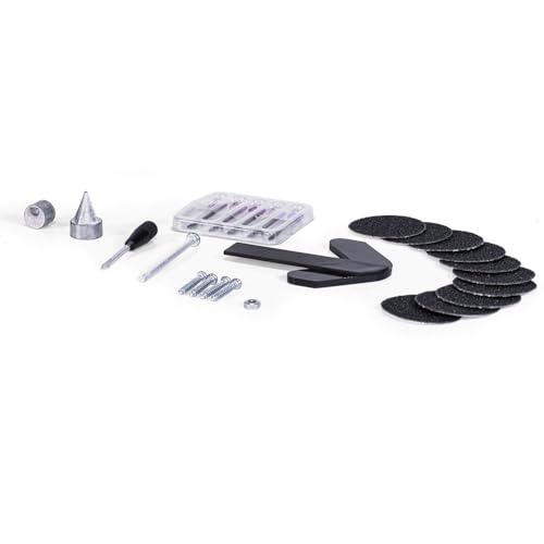 PLAYmake Service Set – Replacement Materials for 4in1 Workshop | Includes Jigsaw Blades, Sandpaper, Drill Bit & Hardware | Woodworking Accessories for Kids & DIY Projects