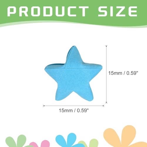 MECCANIXITY 136pcs Pre-made Origami Lucky Stars Paper Wishing Star Blue for Best Wish Christmas Party Wedding Valentine's Day Girl Friends Gift - color: Blue