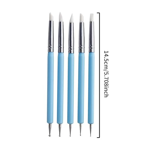 18Pcs Clay Sculpting Tool Set, Polymer Clay Kit with Ball Stylus Pens, Silicone Sculpting Brushes & Detail Carving Tools, Professional Pottery Modeling Tools for Clay, Ceramic & DIY Crafts - color: 18Pcs