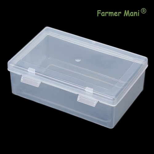 2 Pack Rectangle Small Storage Containers Box 6.5 x 4.17 x 2.28 inch - size: 6.5 x 4.17 x 2.28 Inch