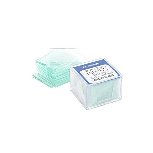 AmScope FBA_MMI19-SET 100 Blank Slides & Cover Glass