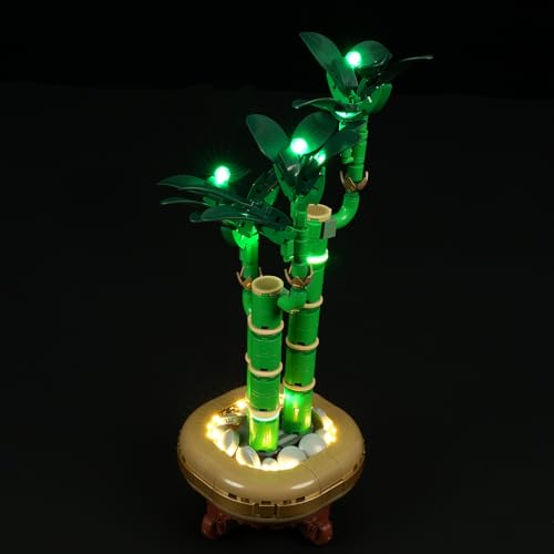 YEABRICKS LED Light for 10344 The Botanical Collection Lucky Bamboo Building Blocks Model (Building Set NOT Included) - style: Only Light Lucky Bamboo