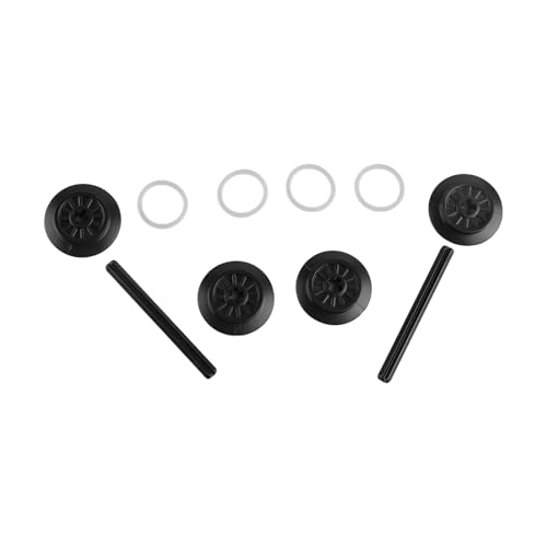 Train Technical Parts Set, MOC Train Wheel Frames with Wheels and Axle, Compatible with High-Tech Building Blocks, Black, DIY Accessories for City Train Models