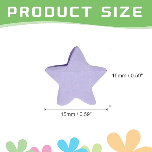 MECCANIXITY 136pcs Pre-made Origami Lucky Stars Paper Wishing Star Light Purple for Best Wish Christmas Party Wedding Valentine's Day Girl Friends Gift - color: Light Purple