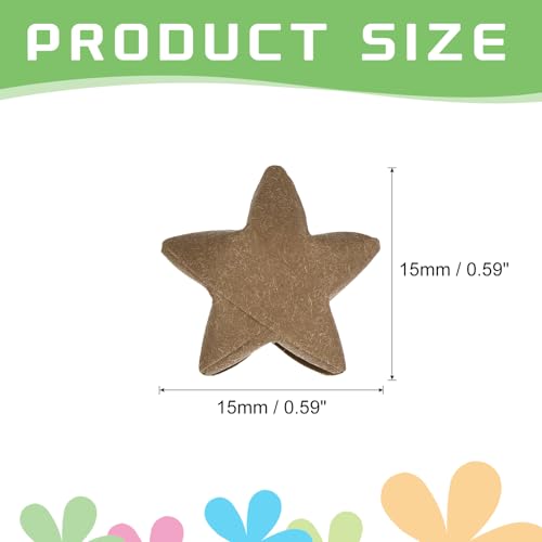 MECCANIXITY 136pcs Pre-made Origami Lucky Stars Paper Wishing Star Dark Brown for Best Wish Christmas Party Wedding Valentine's Day Girl Friends Gift - color: Dark Brown