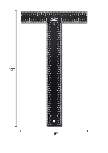 Mr. Pen - T Square, T Ruler, 12 inch Metal Ruler, T Square Ruler - size: 12 inch