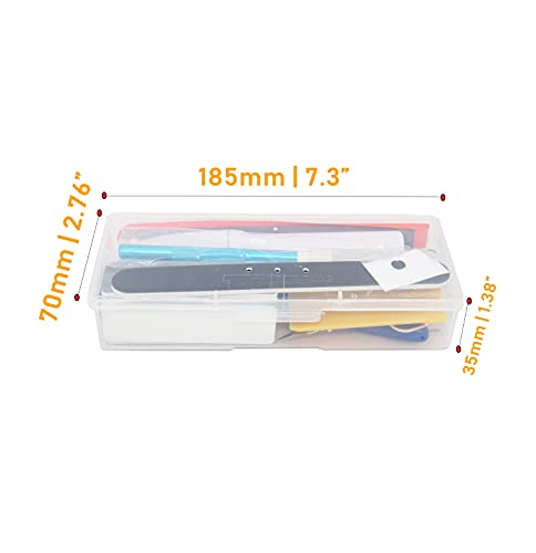 18pcs Crafts Basic Model Tool Kit, Hobby Building Tools Set with Hobby Clippers Model Tweezers for Plastic Model Car Dollhouse